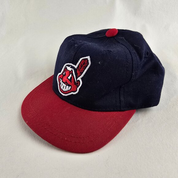 Cleveland Indians Chief Wahoo Infant Baseball Hat Navy Red Outdoor Cap Company - Picture 4 of 8